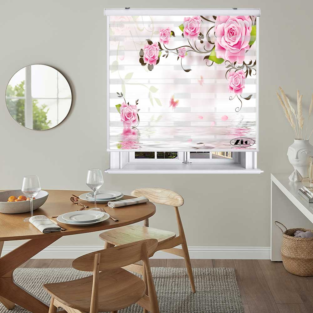 پرده زبرا زیو کد 3D1426 سایز 150x150 سانتی متر