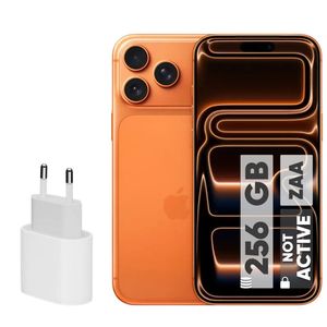 گوشی موبایل اپل مدل iPhone 17 Pro Max ZAA تک سیم کارت + eSim ظرفیت 256 گیگابایت و رم 12 گیگابایت - نات اکتیو  - به همراه شارژر 20 وات اپل