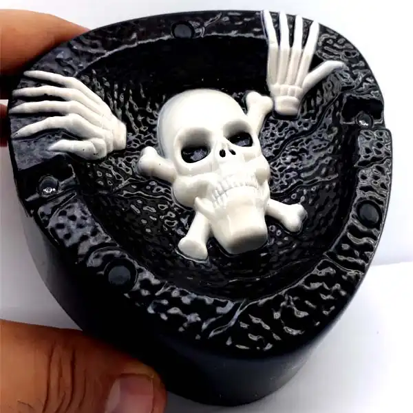 جا سیگاری مدل اسکلت کد black 1