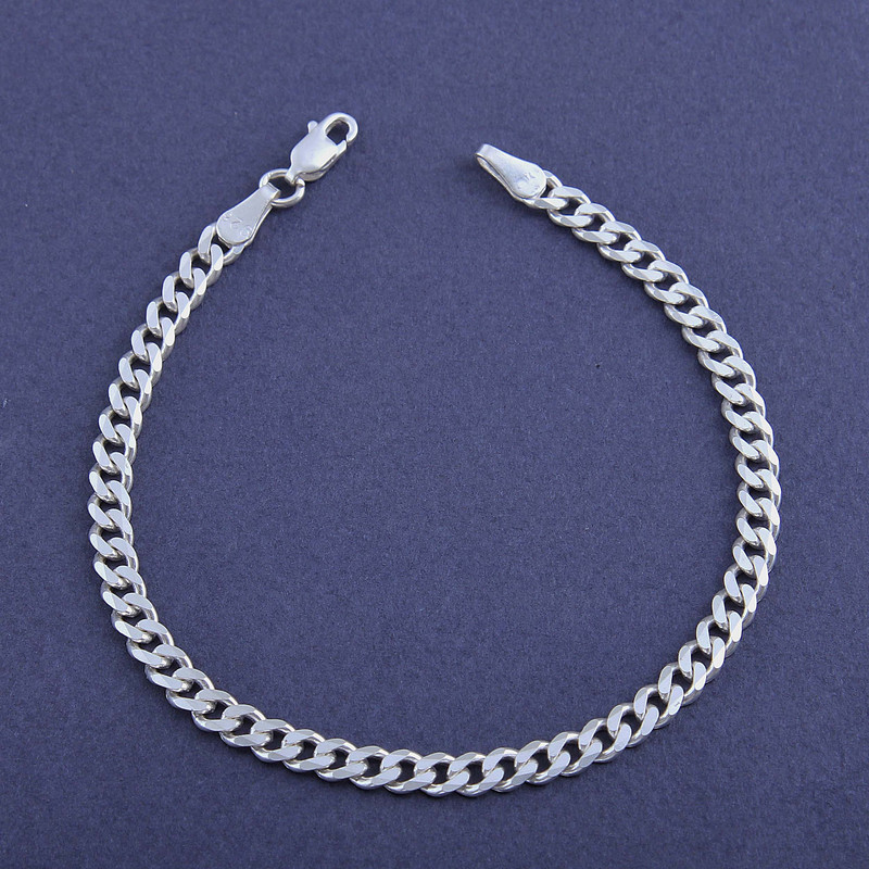 دستبند نقره مردانه مدل ترک کد DP_726