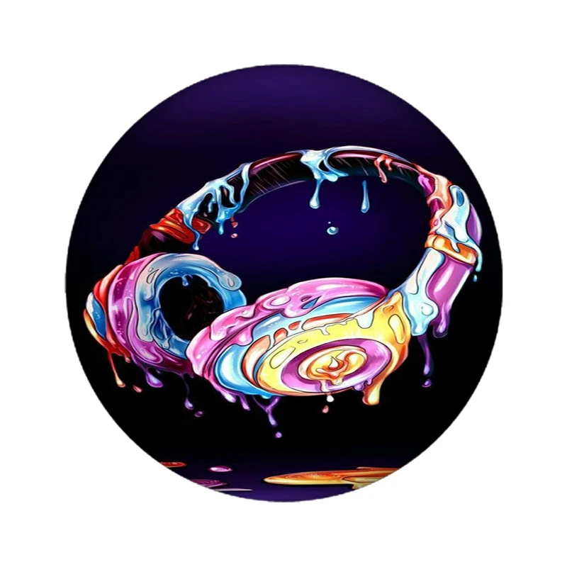 استیکر لپ تاپ طرح هدفون کد 4659