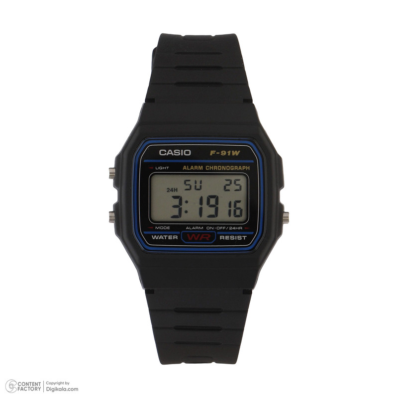 ساعت مچی دیجیتال مردانه کاسیو مدل F-91W-1DG ساعت مچی دیجیتال مردانه کاسیو مدل F-91W-1DG