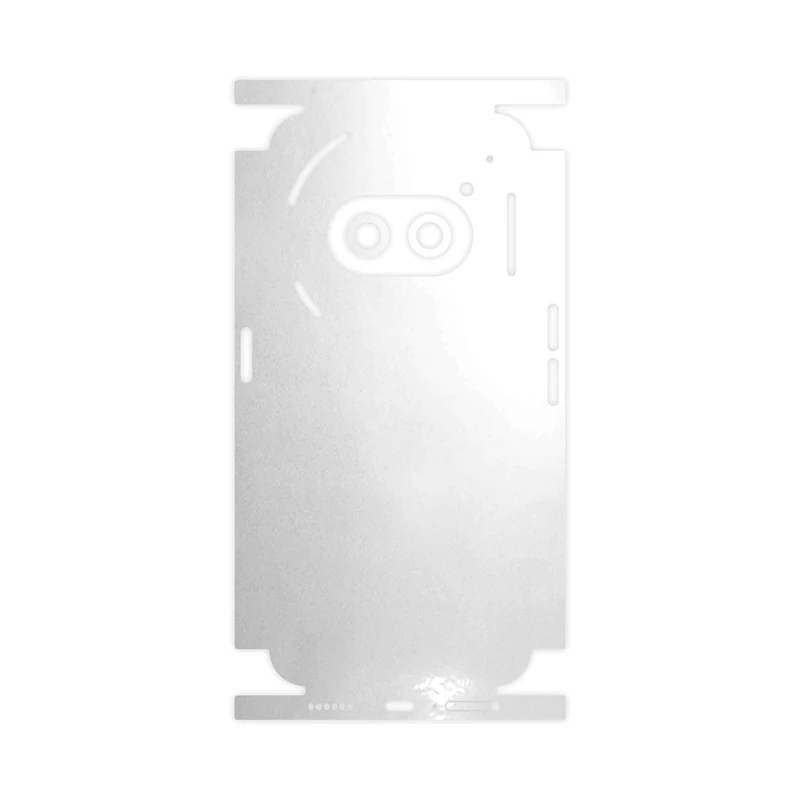 برچسب پوششی ماهوت مدل Metallic-White-FullSkin مناسب برای گوشی موبایل ناتینگ Phone 2a
