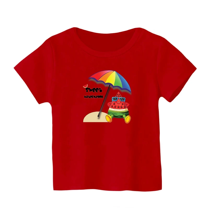 تی شرت آستین کوتاه بچگانه مدل هندوانه یلدایی کد 23