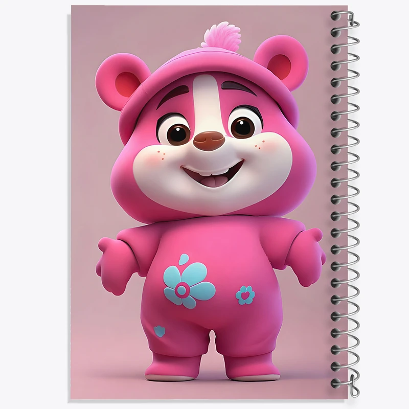 دفتر مشق 50 برگ خندالو طرح خرس مهربون کیوت کد F8151