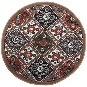 گلیم ماشینی مدل گرد