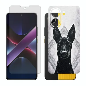 Glass Together model matte screen protector suitable for Xiaomi Poco X7 Pro mobile phone with back cover sticker