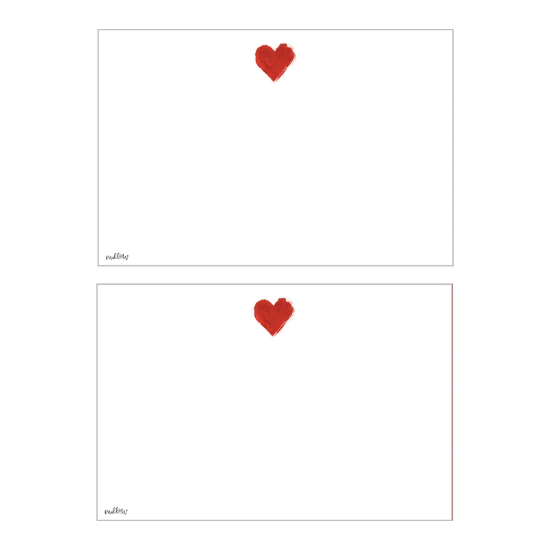 کارت پستال ملو طرح عشق کد V014 مجموعه دو عددی