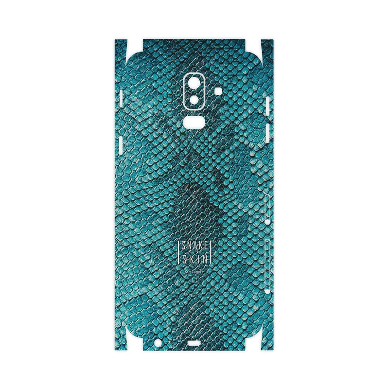 برچسب پوششی ماهوت مدل Blue Snake Skin-FullSkin مناسب برای گوشی موبایل سامسونگ Galaxy J8