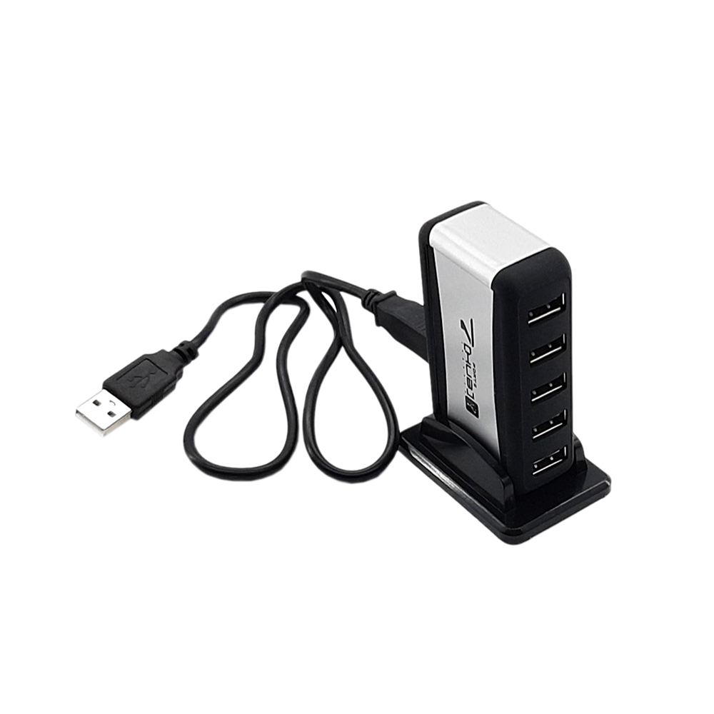  هاب USB 2.0 هفت پورت بهمراه آداپتور مدل PORT 7