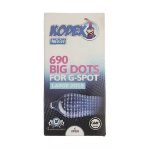 کاندوم ناچ کدکس مدل BIG DOTS بسته 10 عددی