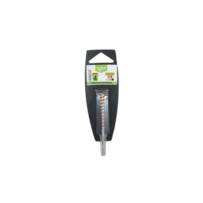 مته گرانیت و سرامیک ولف کد 893 سایز 4 میلی متر بسته 10 عددی 