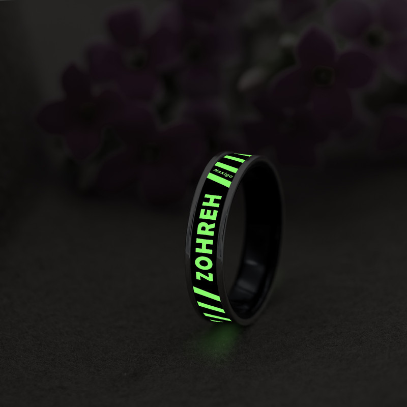 انگشتر ناکسیگو مدل شب تاب طرح زهره کد RB15755