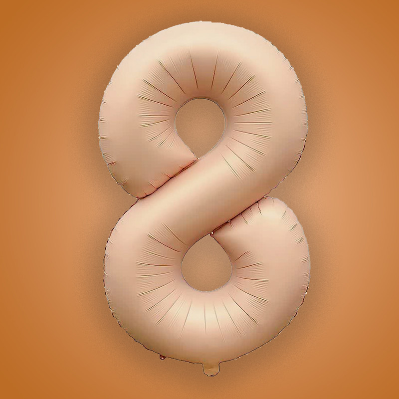 بادکنک فویلی هوس اف بیرتا مدل عدد 8