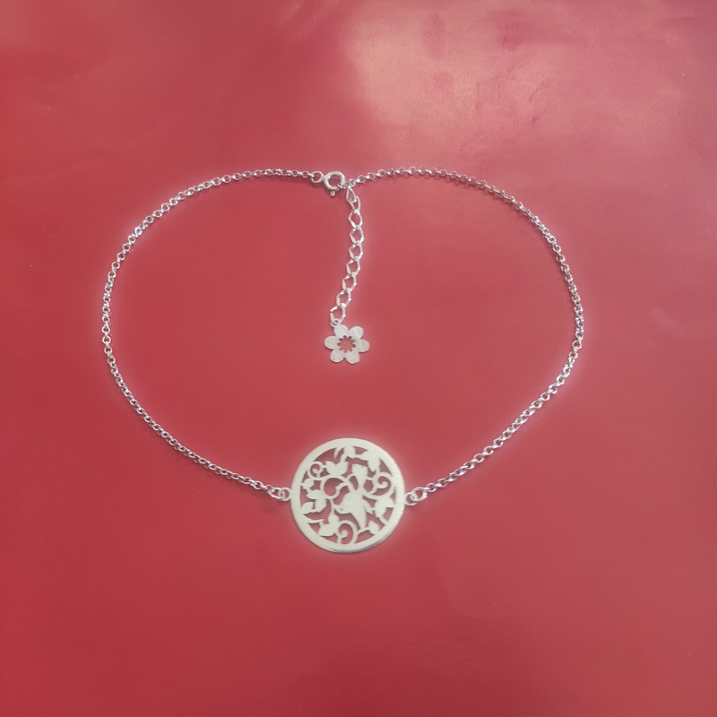 پابند نقره زنانه مدل مرغ آمین پابند نقره زنانه مدل مرغ آمین