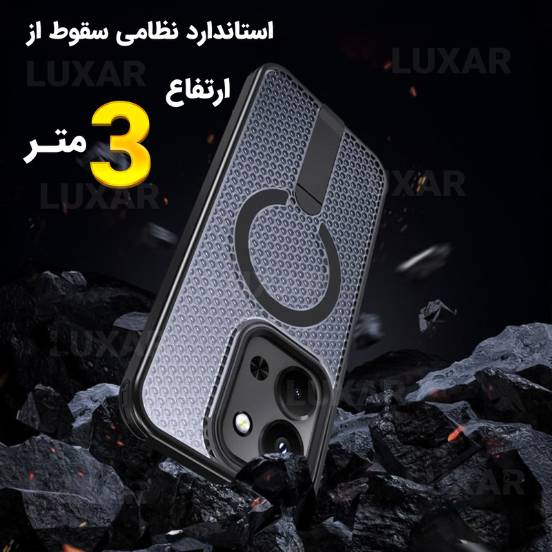 کاور لوکسار مدل note13Pro _AirMag مناسب برای گوشی موبایل شیائومی Redmi Note 13 Pro 4G / Poco M6 Pro 4G / Note 14S 4G