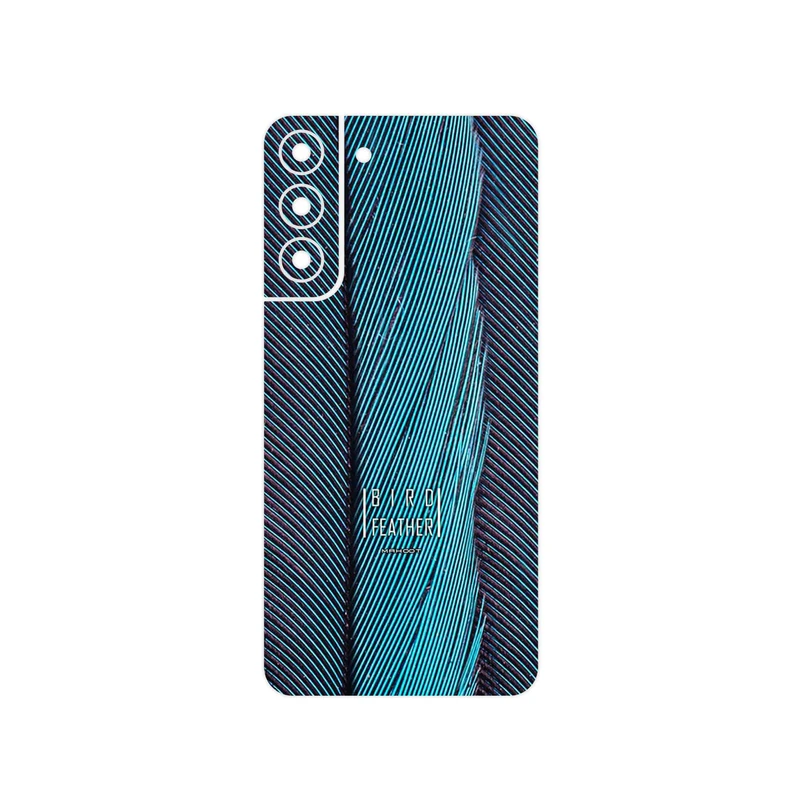 برچسب پوششی ماهوت مدل Turquoise feathers مناسب برای گوشی موبایل سامسونگ Galaxy S22 Plus 5G