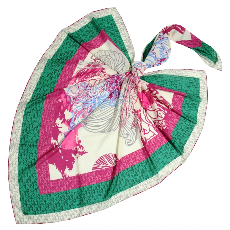 روسری زنانه مدل نخی دور دست دوز کد 9077