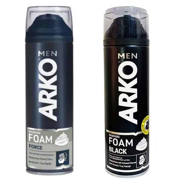 فوم اصلاح آرکو من مدل hgfty حجم 200 میلی لیتر به همراه فوم اصلاح آرکو من مدل hgtyui حجم 200 میلی لیتر