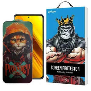 Epicoy Privacy Hoodie Cat Privacy Glass Screen Protector For Xiaomi Poco X5 Pro / X5 /X4 Pro 5G / X3 Pro / X3 NFC /X3  