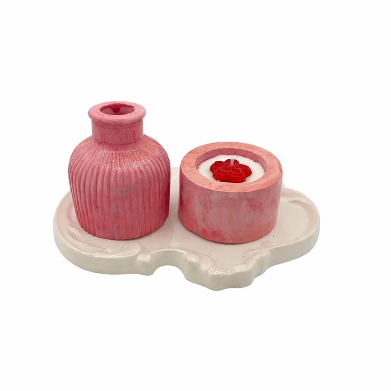 شمعدان و جا عود سنگی مدل J3