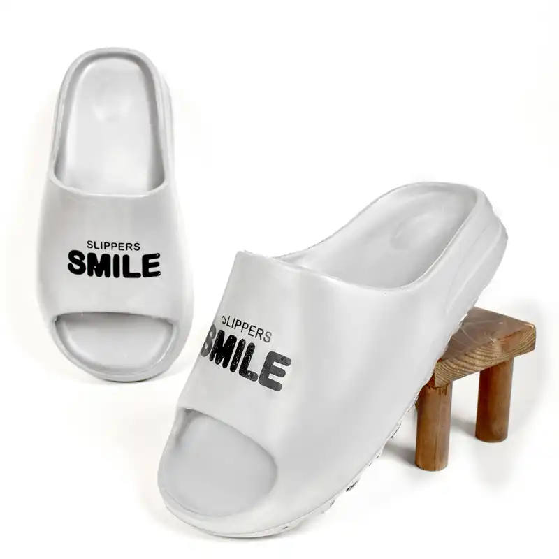 دمپایی مردانه پاپا مدل Smile کد GRY.1663