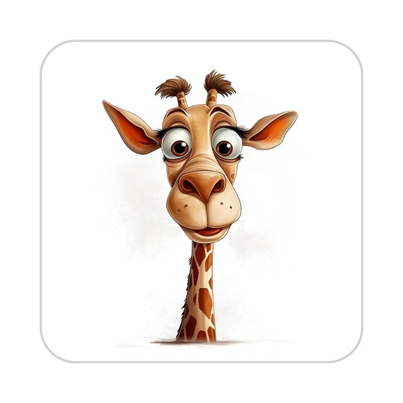 زیر لیوانی کاکتی طرح حیوانات کارتونی مدل mp28467