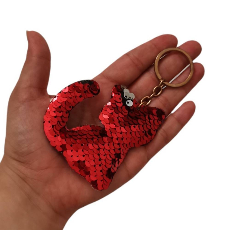 جاکلیدی دخترانه مدل گربه پولکی