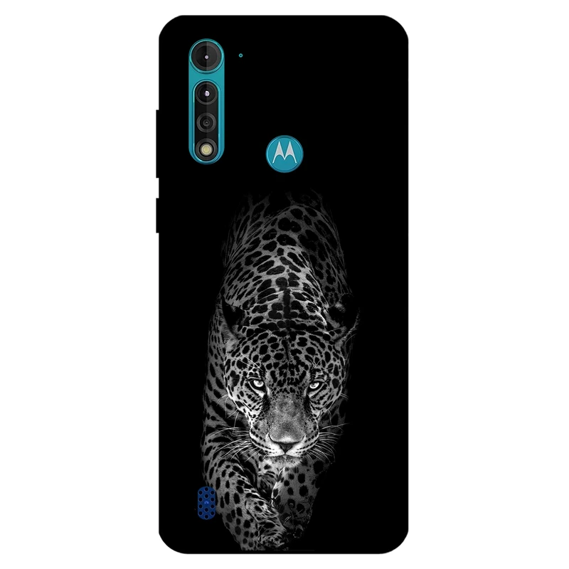 کاور مگافون طرح پلنگ مدل 1879 مناسب برای گوشی موبایل موتورولا Moto G8 Power Lite