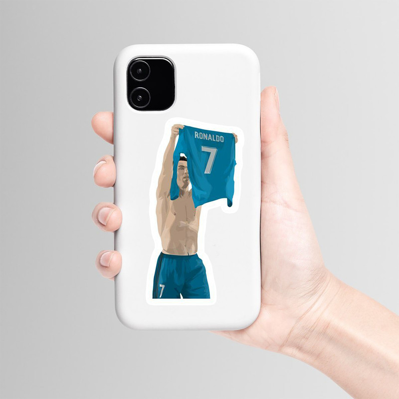 استیکر لپ تاپ و موبایل بووم طرح رونالدو کد TR45