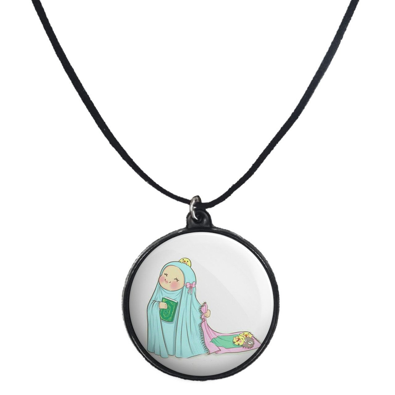 گردنبند پرمانه طرح جشن تکلیف کد pmb.25778 مدل دو طرفه