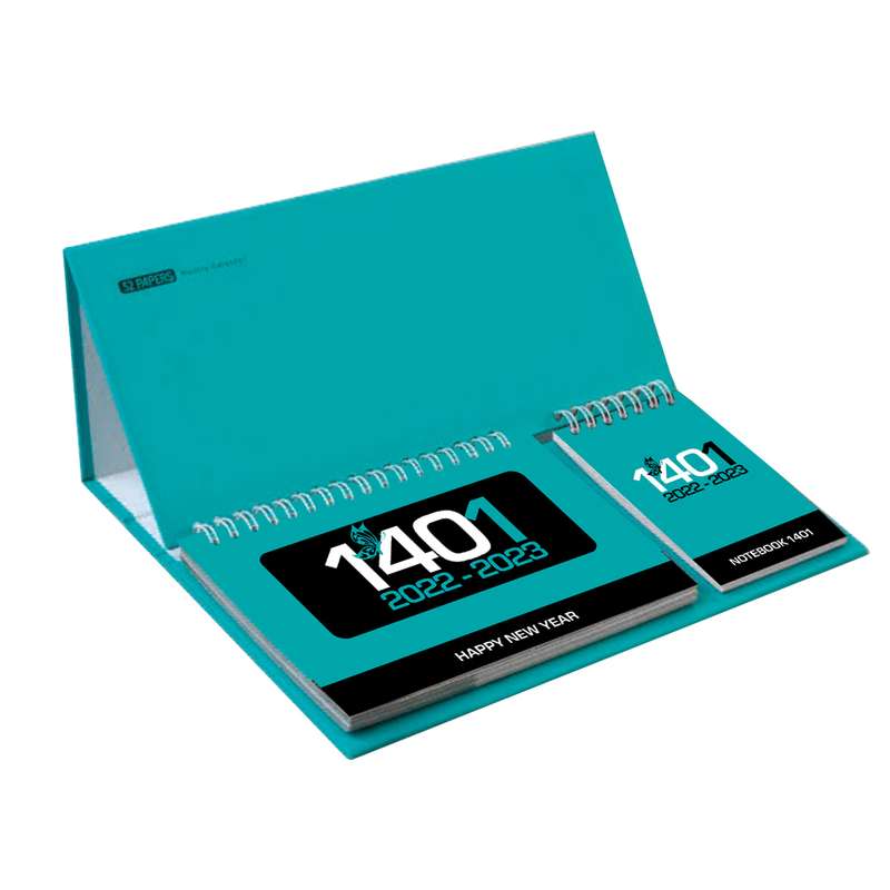 تقویم رومیزی سال 1401 مدل 52 برگ اسپات