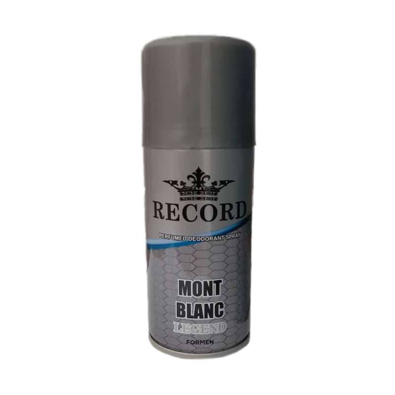 اسپری خوشبو کننده بدن مردانه رکورد مدل Mont Blanc حجم 150 میلی لیتر اسپری خوشبو کننده بدن مردانه رکورد مدل Mont Blanc حجم 150 میلی لیتر