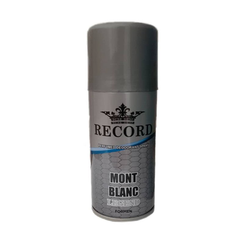 اسپری خوشبو کننده بدن مردانه رکورد مدل Mont Blanc حجم 150 میلی لیتر اسپری خوشبو کننده بدن مردانه رکورد مدل Mont Blanc حجم 150 میلی لیتر