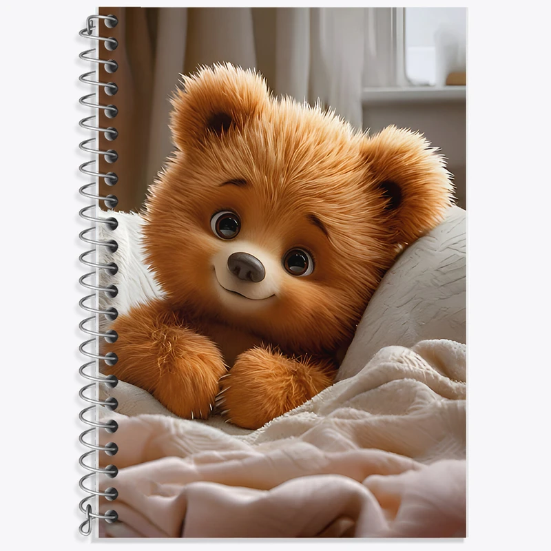 دفتر نت موسیقی 50 برگ خندالو طرح خرس بامزه کد F7226