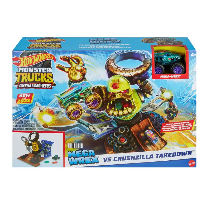 کیت ماشین بازی هات ویلز مدل Mega Wrex vs Crushzilla Takedown کد HPN71