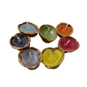 شمع مدل گردو مجموعه ۷ عددی