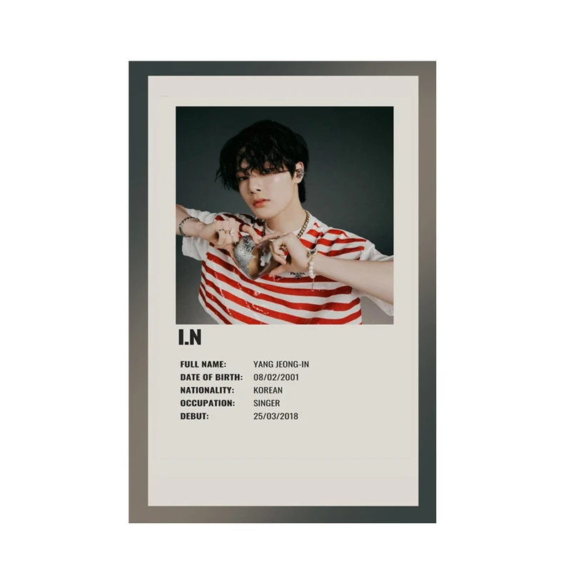 پوستر مدل استری کیدز Stray kids طرح I.N آی ان کد 627
