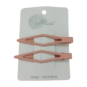 گیره مو زنانه مدل فانتزی لوزی فلزی بسته 2 عددی