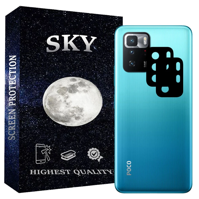 محافظ لنز دوربین اسکای مدل SKL-02 مناسب برای گوشی موبایل شیائومی POCO X3 GT 5G بسته دو عددی