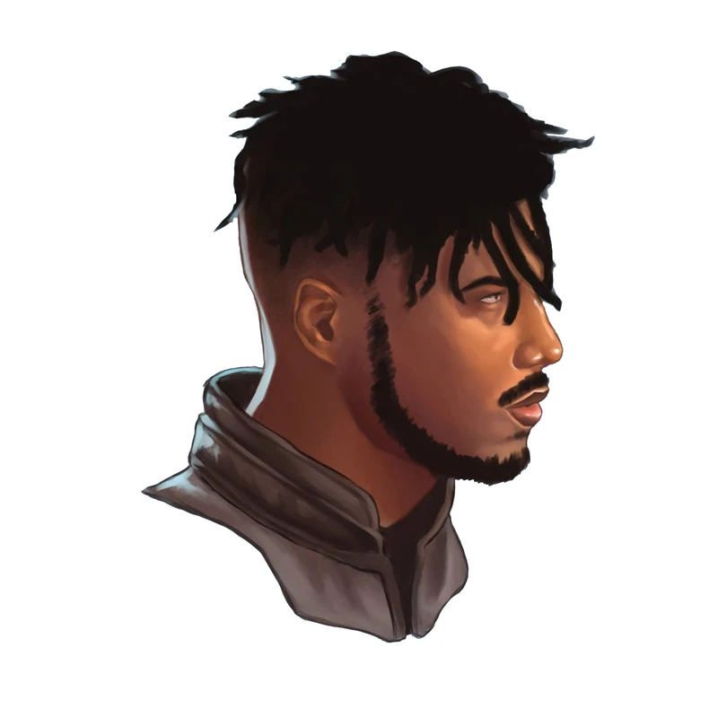 استیکر لپ تاپ و موبایل مدل سریال طرح پلنگ سیاه اونجرز مارول Black Panther Avengers Marvel کد 4738