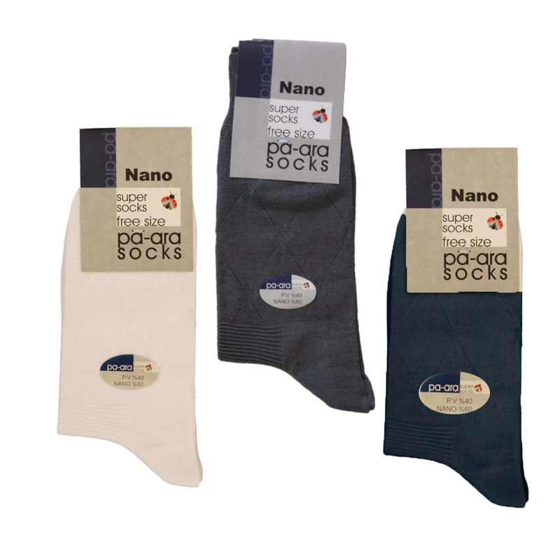 جوراب مردانه پاآرا مدل Z96 مجموعه سه عددی