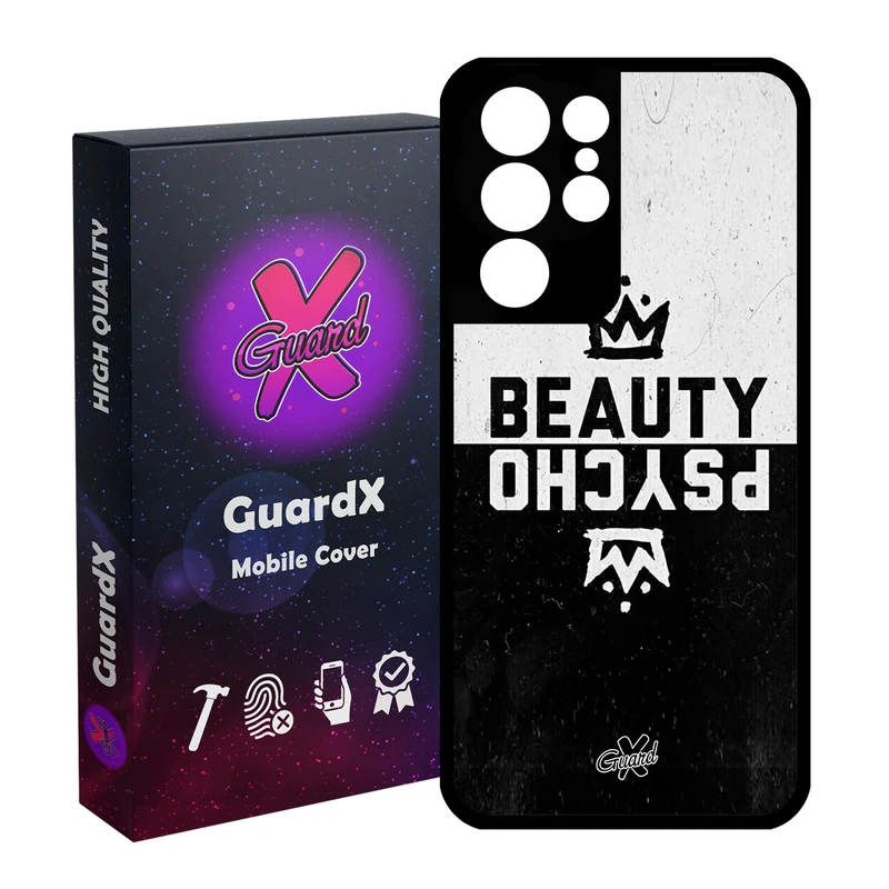 کاور گارد ایکس طرح Beauty Psycho مدل Glass10094 مناسب برای گوشی موبایل سامسونگ Galaxy S21 Ultra