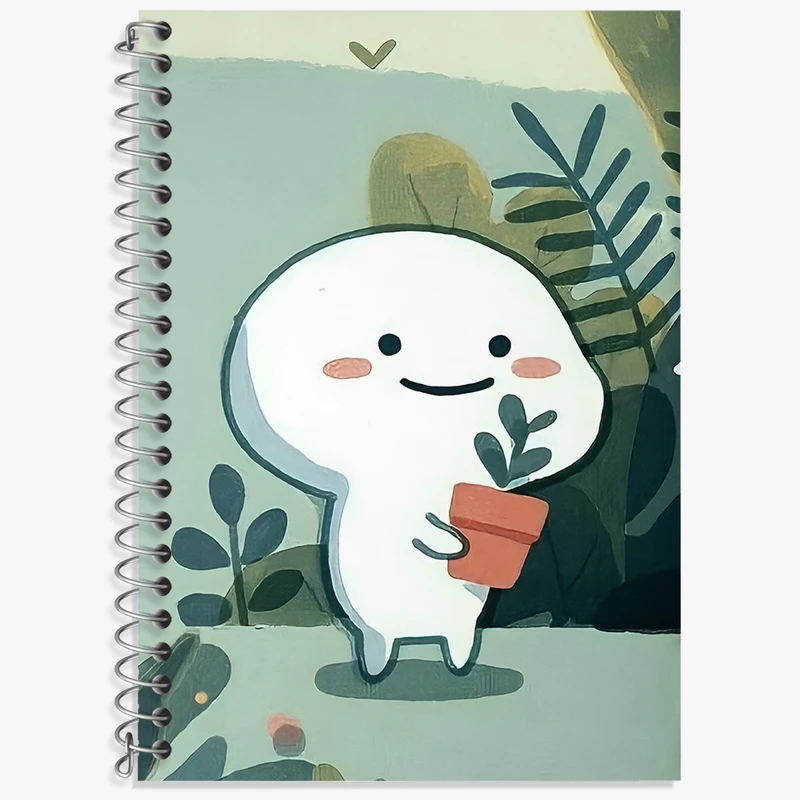 دفتر نت موسیقی 50 برگ خندالو طرح فانتزی کیوت کد N4994