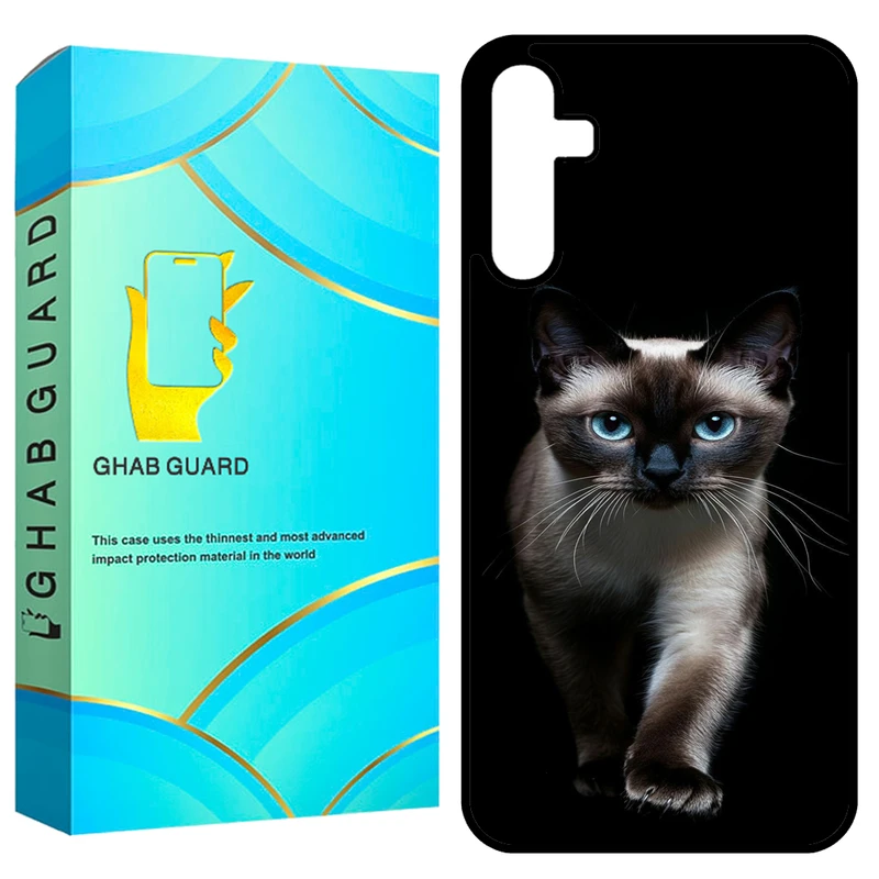 کاور قاب گارد طرح گربه مدل GCHPA35 مناسب برای گوشی موبایل سامسونگ Galaxy A35 5G