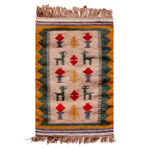 گلیم دستبافت یک متری مدل قشقایی کد GH00034