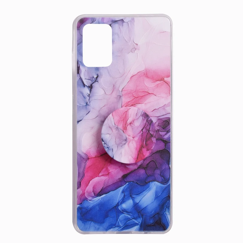 کاور طرح ابر و باد مناسب برای گوشی موبایل سامسونگ Galaxy A51 به همراه پایه نگهدارنده