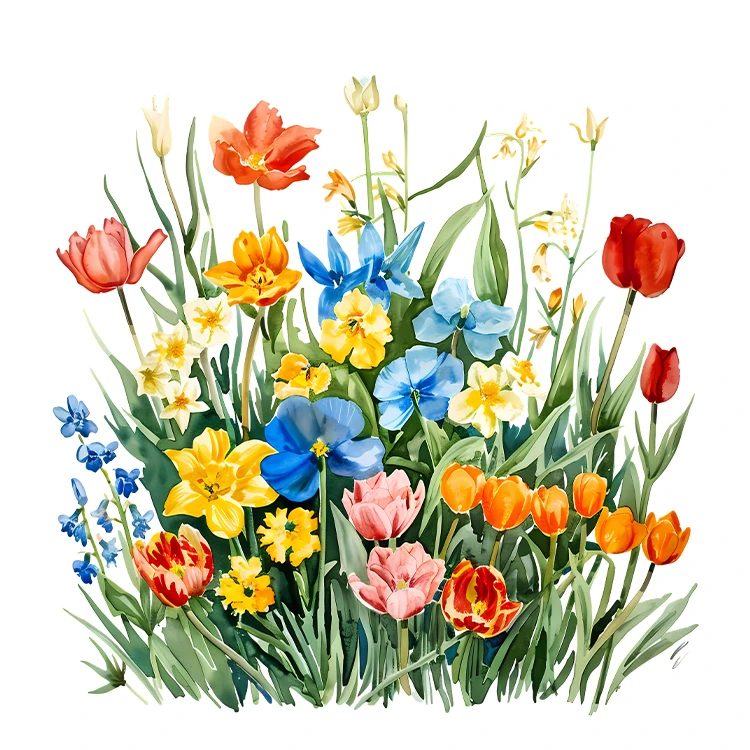 استیکر پارچه و لباس پاد آفرین مدل کارتونی طرح گل کد S3859