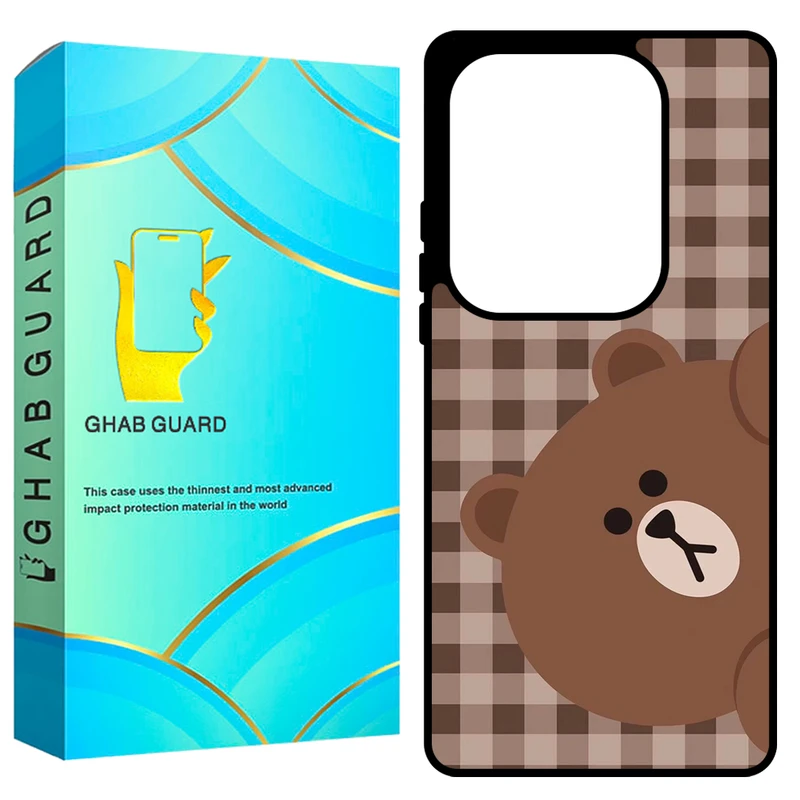 کاور قاب گارد طرح خرس مدل GCHPN13P مناسب برای گوشی موبایل شیائومی Redmi Note 13 Pro 4G / Poco M6 Pro 4G