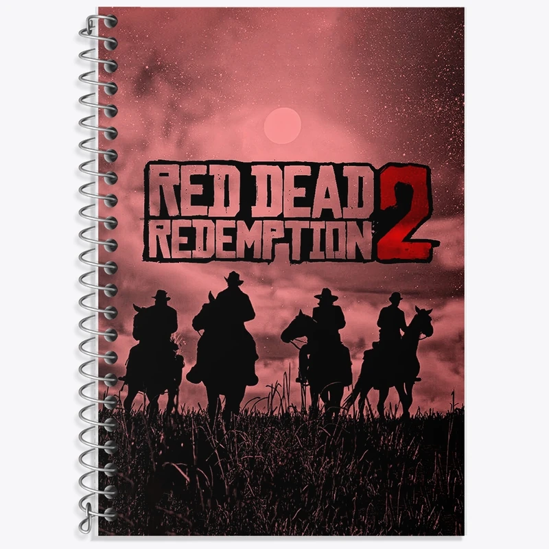 دفتر لغت 50 برگ خندالو طرح بازی رد دد (Read dead) کد F745